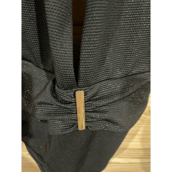 Victoria's Secret Black Sparkle Plunge Bathing Suit, Large - Picture 7 of 10